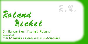 roland michel business card